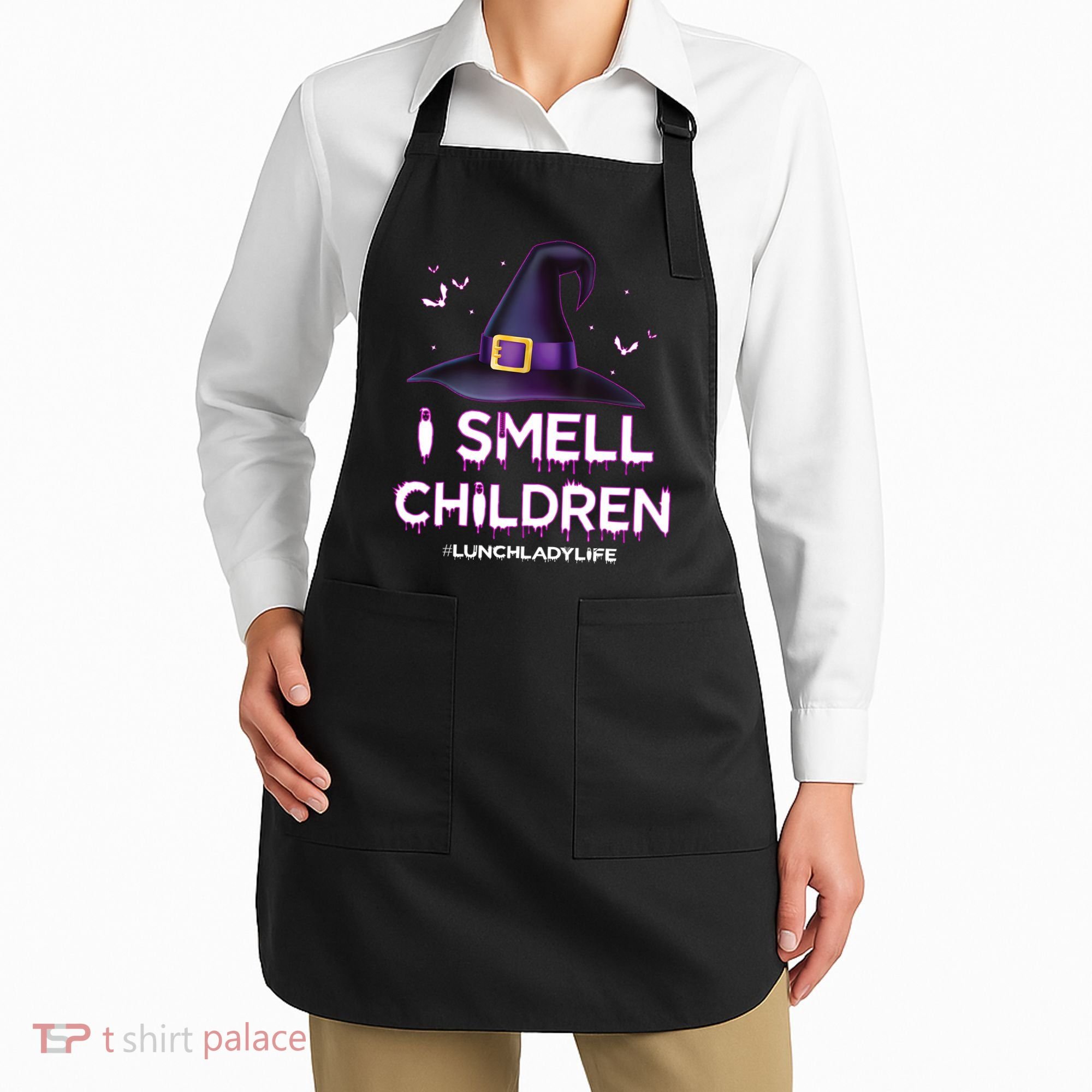I Smell Children Lunch Lady Life Halloween For Lunch Lady Apron