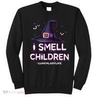 I Smell Children Lunch Lady Life Halloween For Lunch Lady Sweatshirt thumb 0