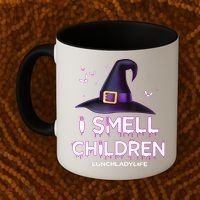 I Smell Children Lunch Lady Life Halloween For Lunch Lady Coffee Mug thumb 2