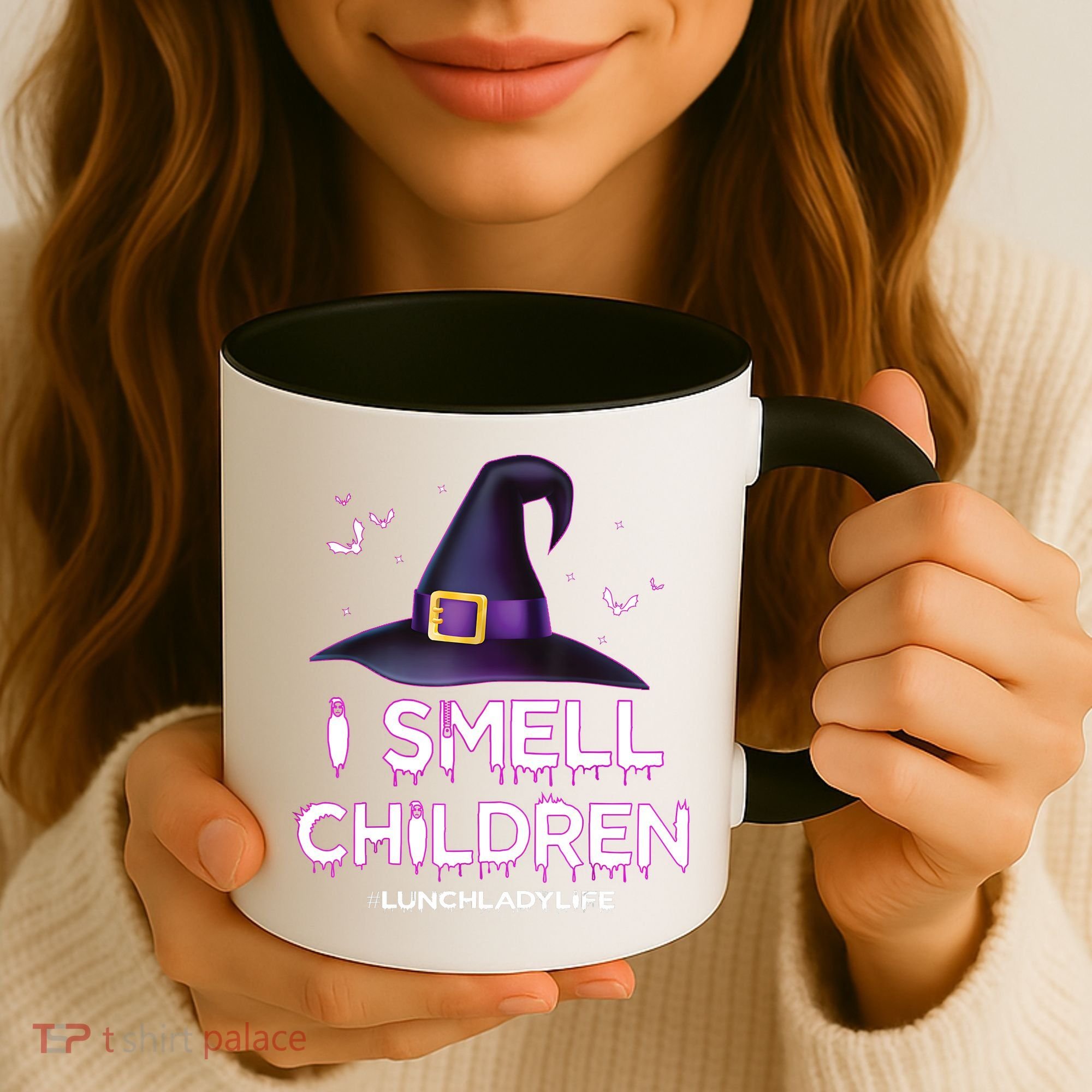 I Smell Children Lunch Lady Life Halloween For Lunch Lady Coffee Mug