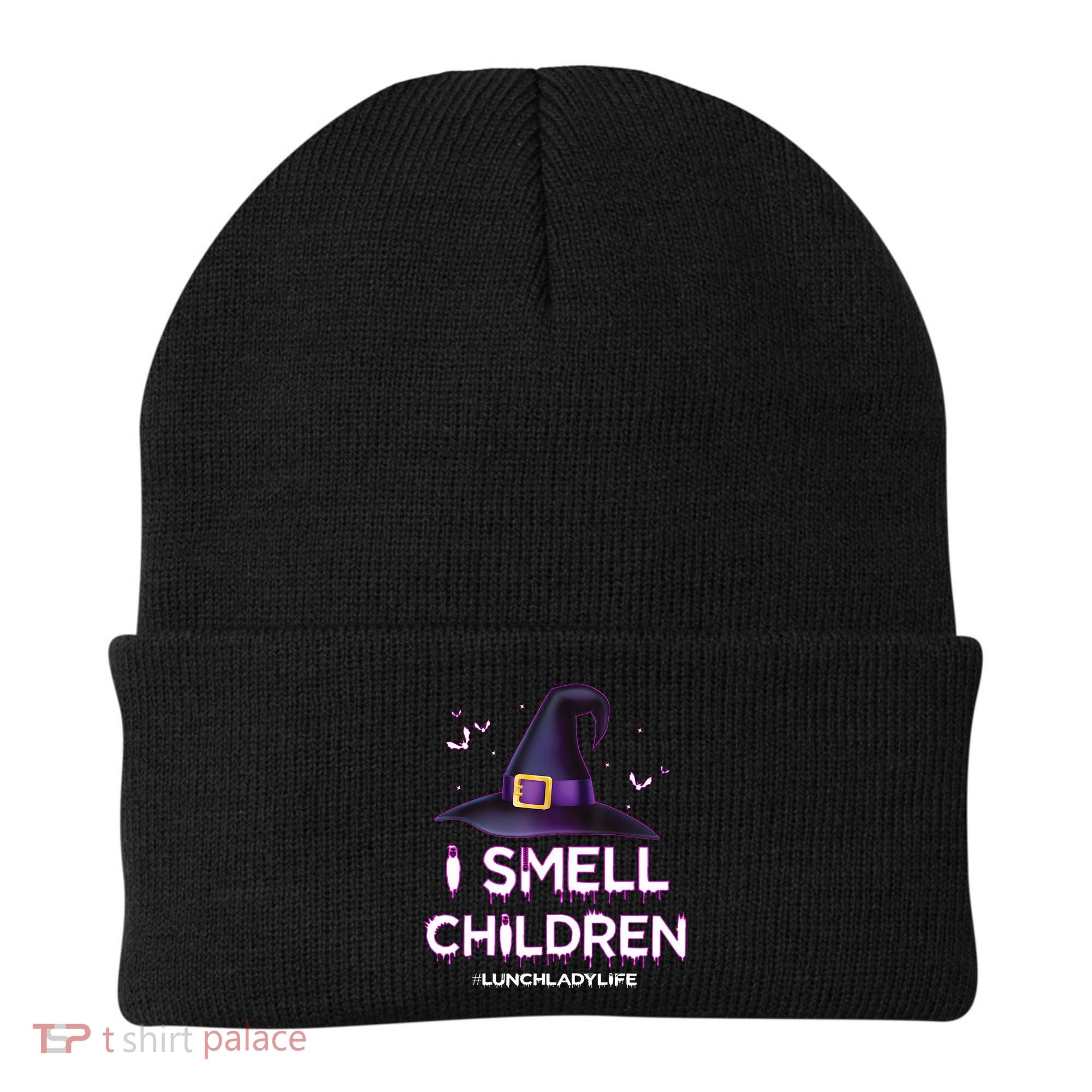 I Smell Children Lunch Lady Life Halloween For Lunch Lady Beanie