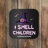 I Smell Children Lunch Lady Life Halloween For Lunch Lady Coaster thumb 0