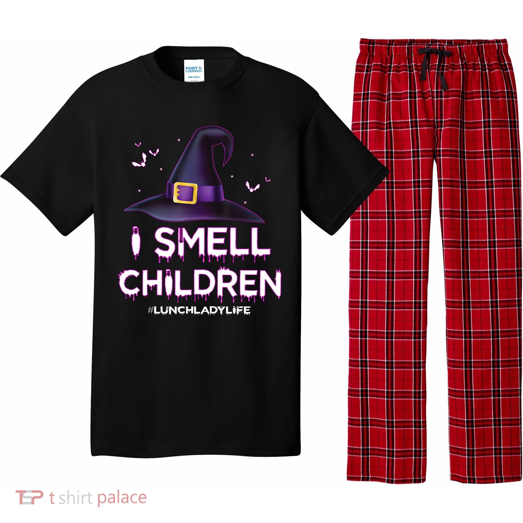 I Smell Children Lunch Lady Life Halloween For Lunch Lady Pajama Set