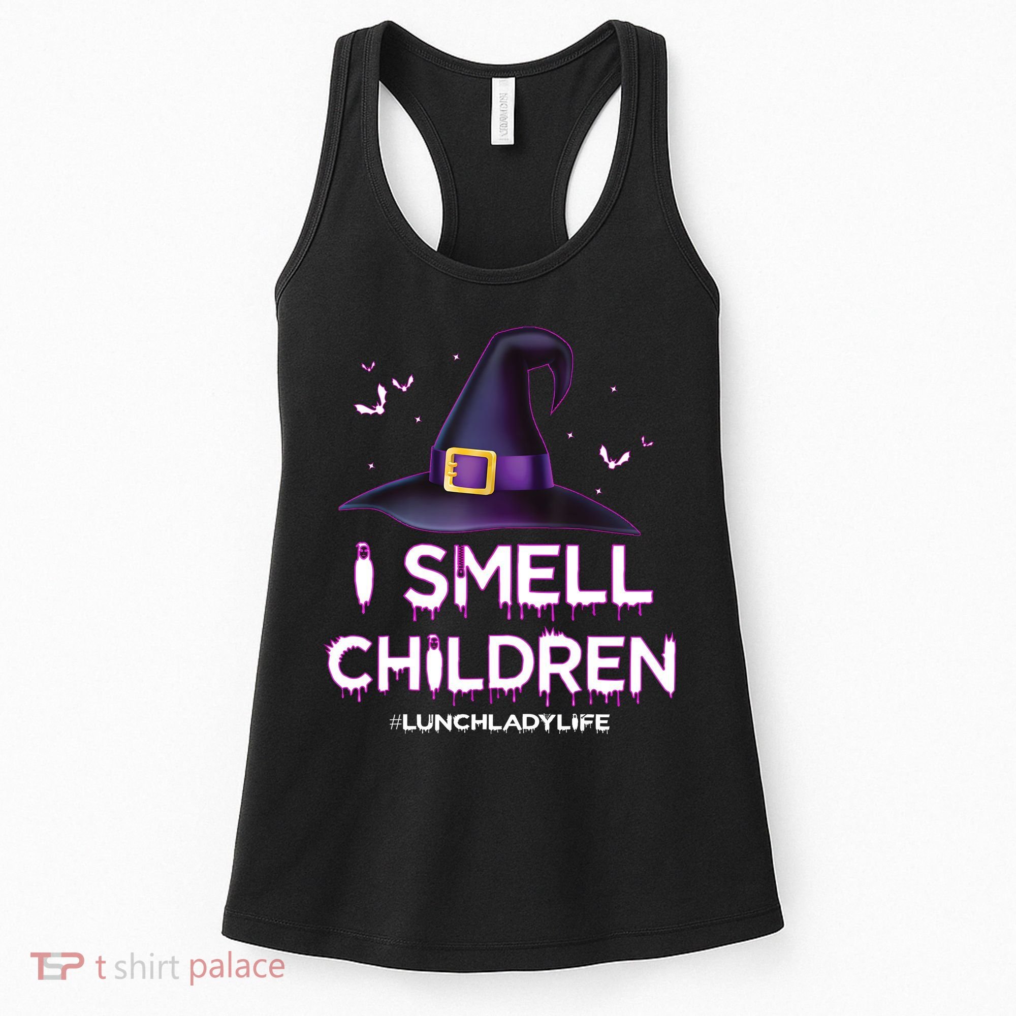 I Smell Children Lunch Lady Life Halloween For Lunch Lady Women's Tank Top