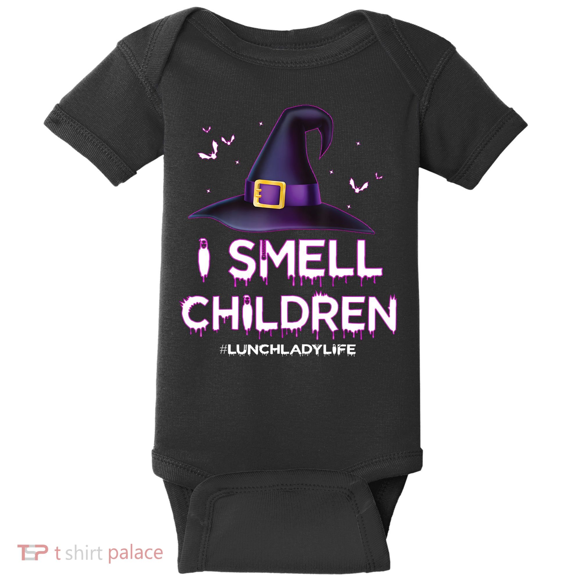I Smell Children Lunch Lady Life Halloween For Lunch Lady Baby Bodysuit
