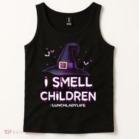 I Smell Children Lunch Lady Life Halloween For Lunch Lady Tank Top thumb 2