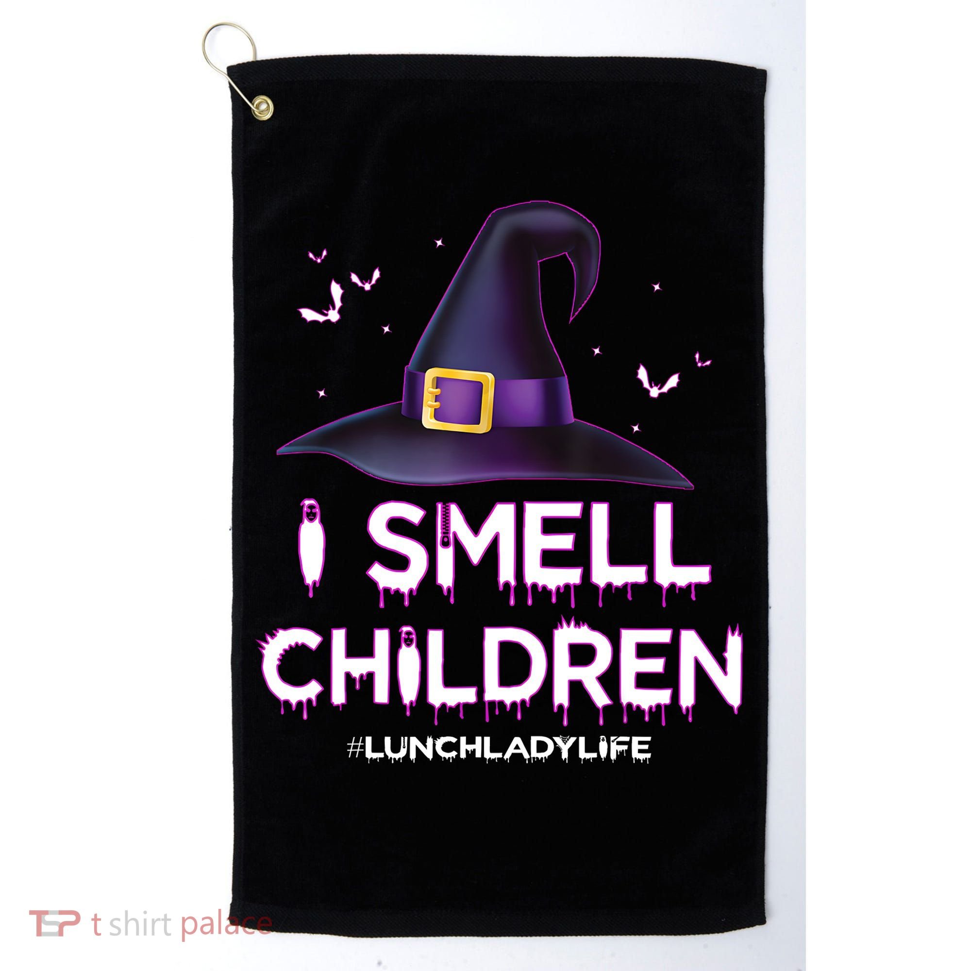 I Smell Children Lunch Lady Life Halloween For Lunch Lady Golf Towel