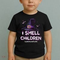 I Smell Children Lunch Lady Life Halloween For Lunch Lady Toddler T-Shirt thumb 2