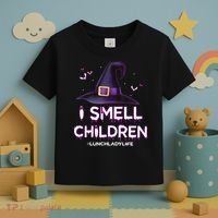 I Smell Children Lunch Lady Life Halloween For Lunch Lady Toddler T-Shirt thumb 3