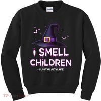I Smell Children Lunch Lady Life Halloween For Lunch Lady Kids Sweatshirt thumb 0