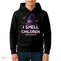 I Smell Children Lunch Lady Life Halloween For Lunch Lady Kids Hoodie thumb 4