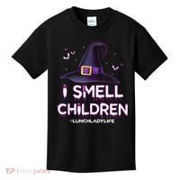 I Smell Children Lunch Lady Life Halloween For Lunch Lady Kids T-Shirt thumb 0
