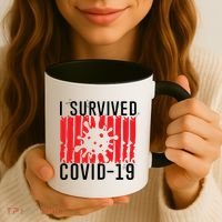 I Survived Covid19 Distressed Coffee Mug thumb 3