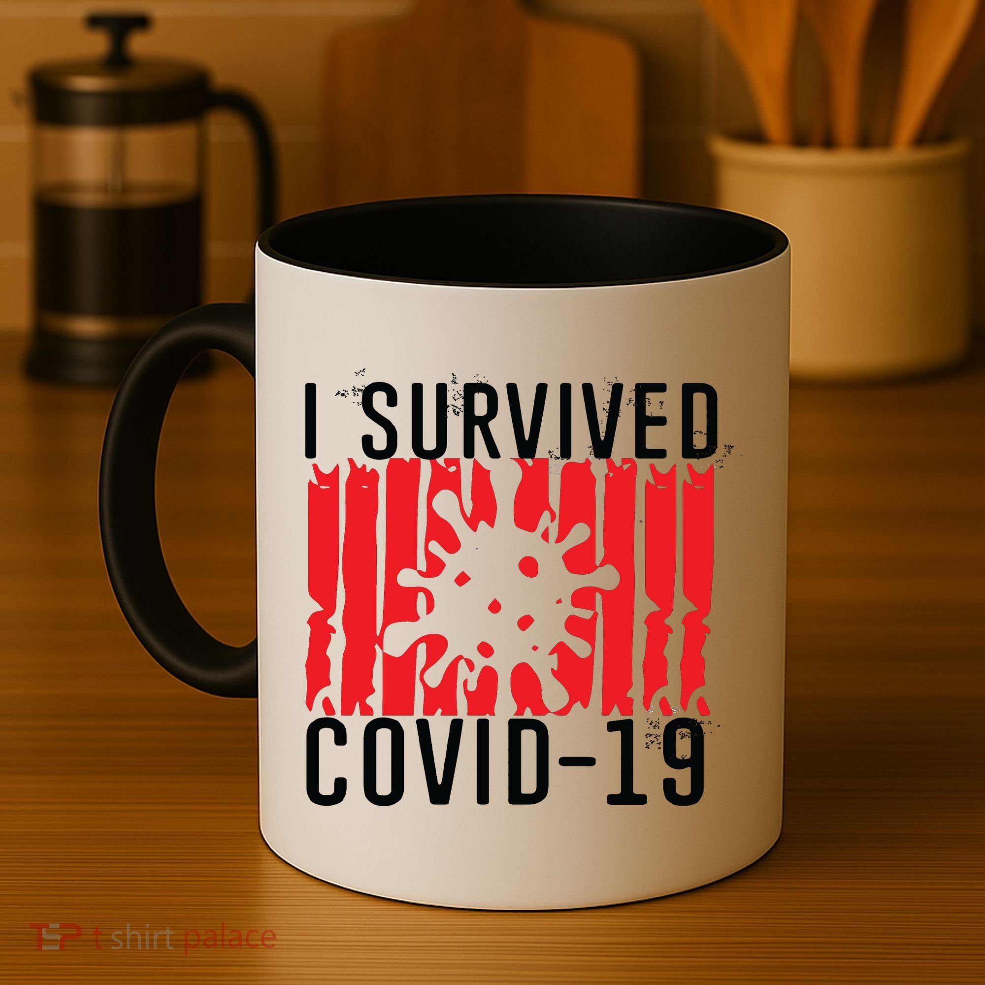 I Survived Covid19 Distressed Coffee Mug