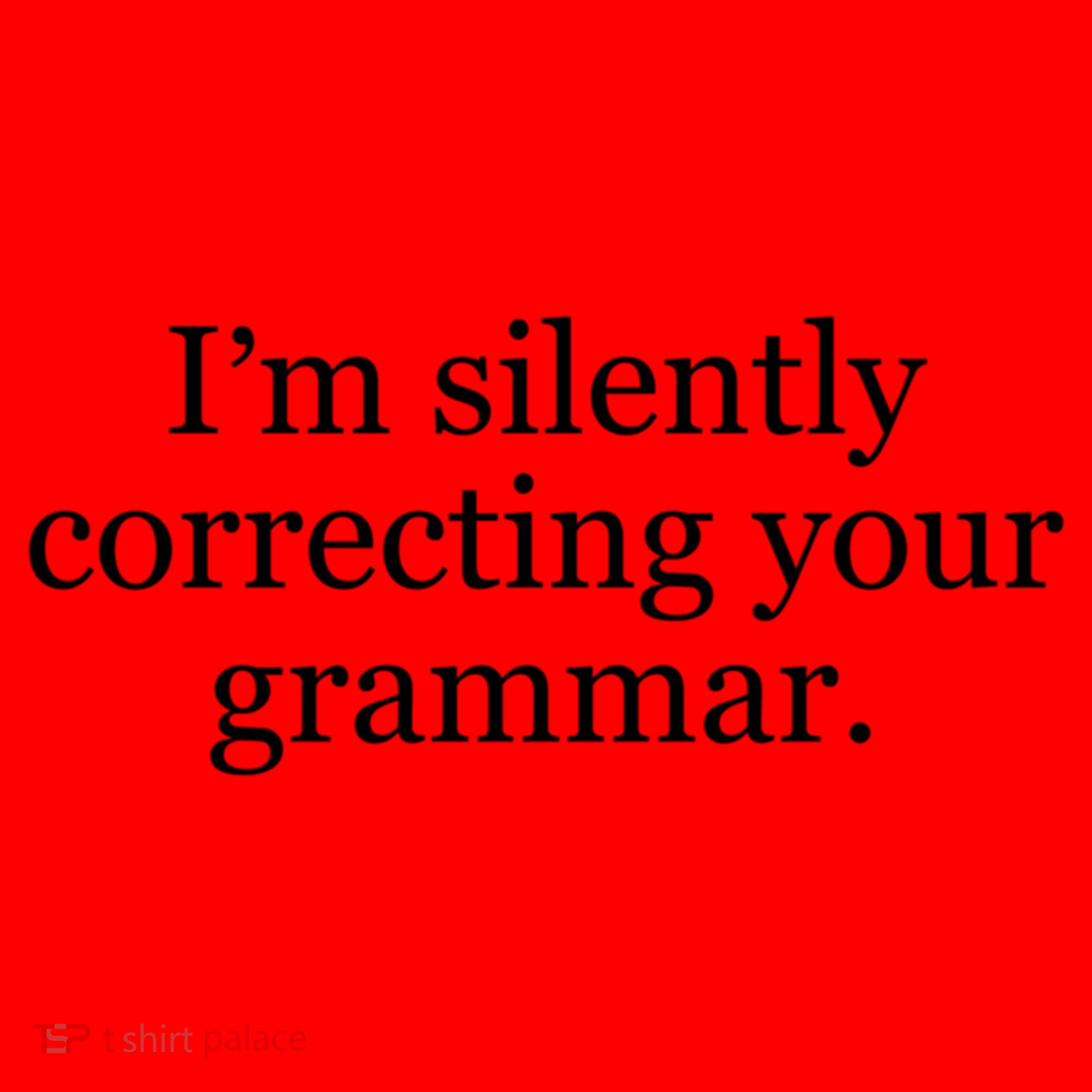 I'm Silently Correcting Your Grammar Cool Gift Santa Hat