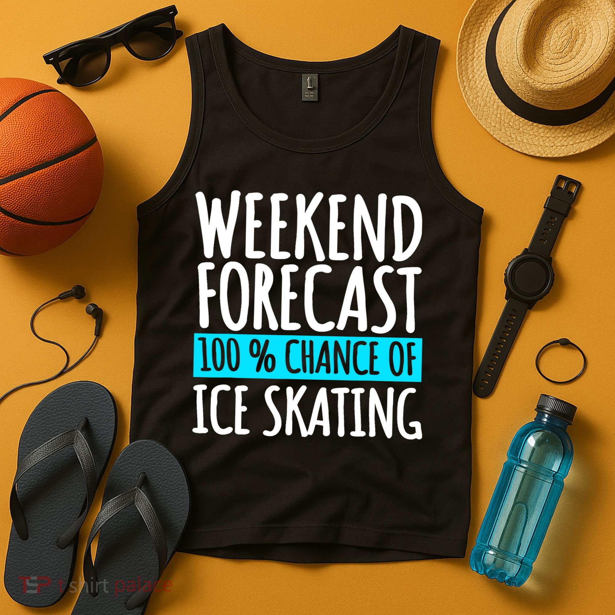 Ice Skating Coach Figure Skater Skates Sport Tank Top