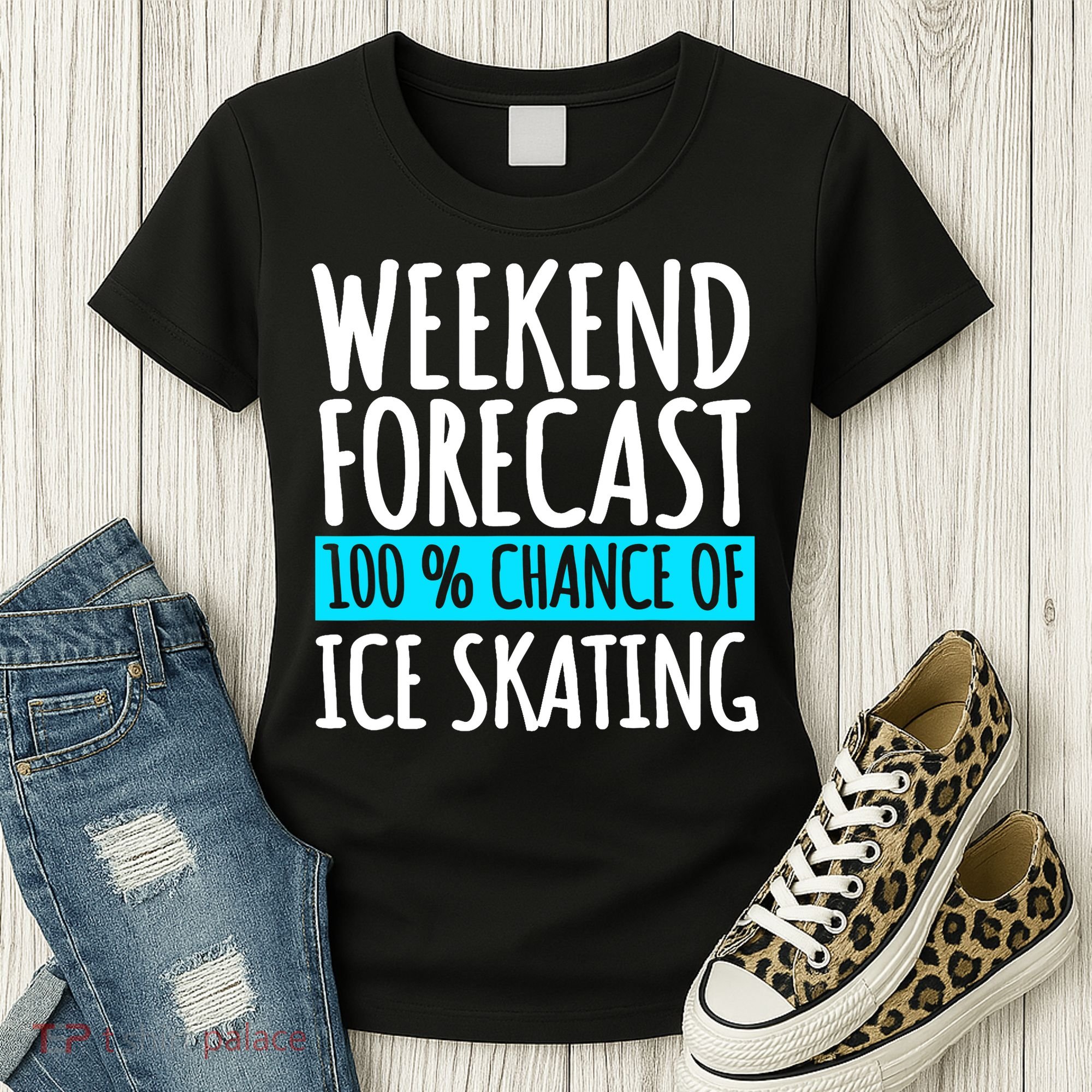 Ice Skating Coach Figure Skater Skates Sport Women's T-Shirt