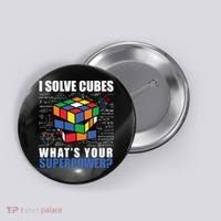 I Solve Cubes What's Your Superpower Button thumb 0