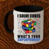 I Solve Cubes What's Your Superpower Coffee Mug thumb 2