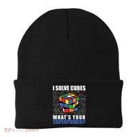 I Solve Cubes What's Your Superpower Beanie thumb 0