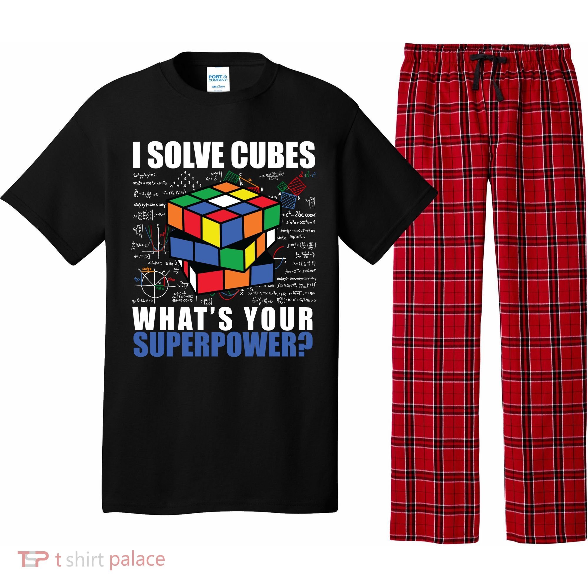 I Solve Cubes What's Your Superpower Pajama Set