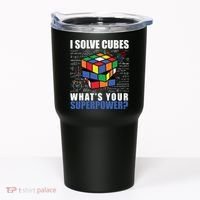 I Solve Cubes What's Your Superpower Tumbler thumb 0