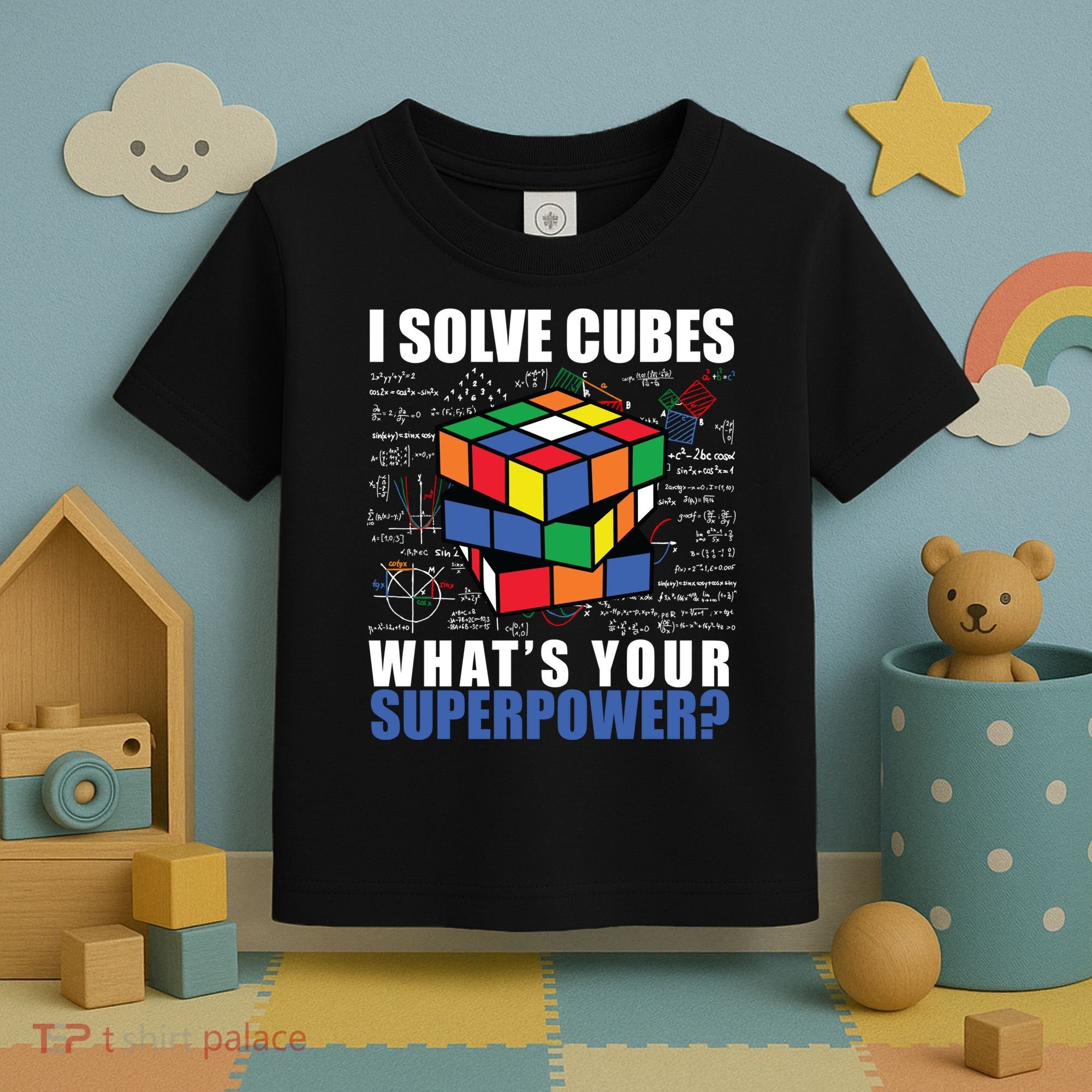 I Solve Cubes What's Your Superpower Toddler T-Shirt