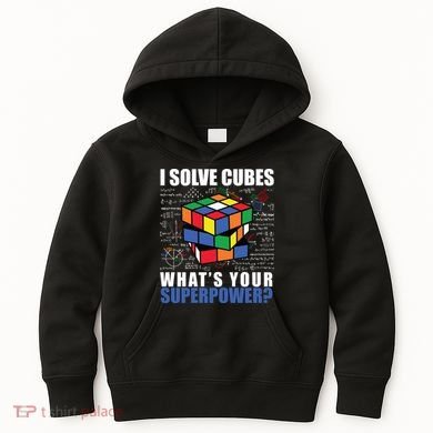 I Solve Cubes What's Your Superpower Kids Hoodie