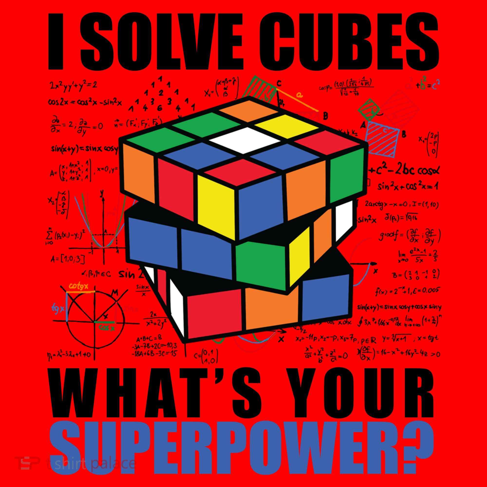 I Solve Cubes What's Your Superpower Santa Hat