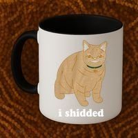 I Shidded Cat Funny Coffee Mug thumb 2