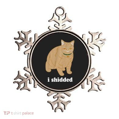I Shidded Cat Funny Ornament