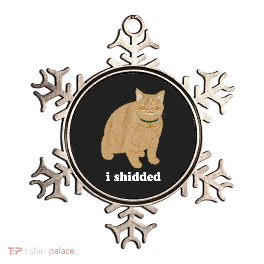 I Shidded Cat Funny Ornament