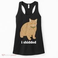 I Shidded Cat Funny Women's Tank Top thumb 0