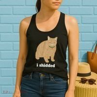 I Shidded Cat Funny Women's Tank Top thumb 2