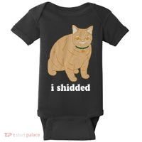 I Shidded Cat Funny Baby Bodysuit thumb 0
