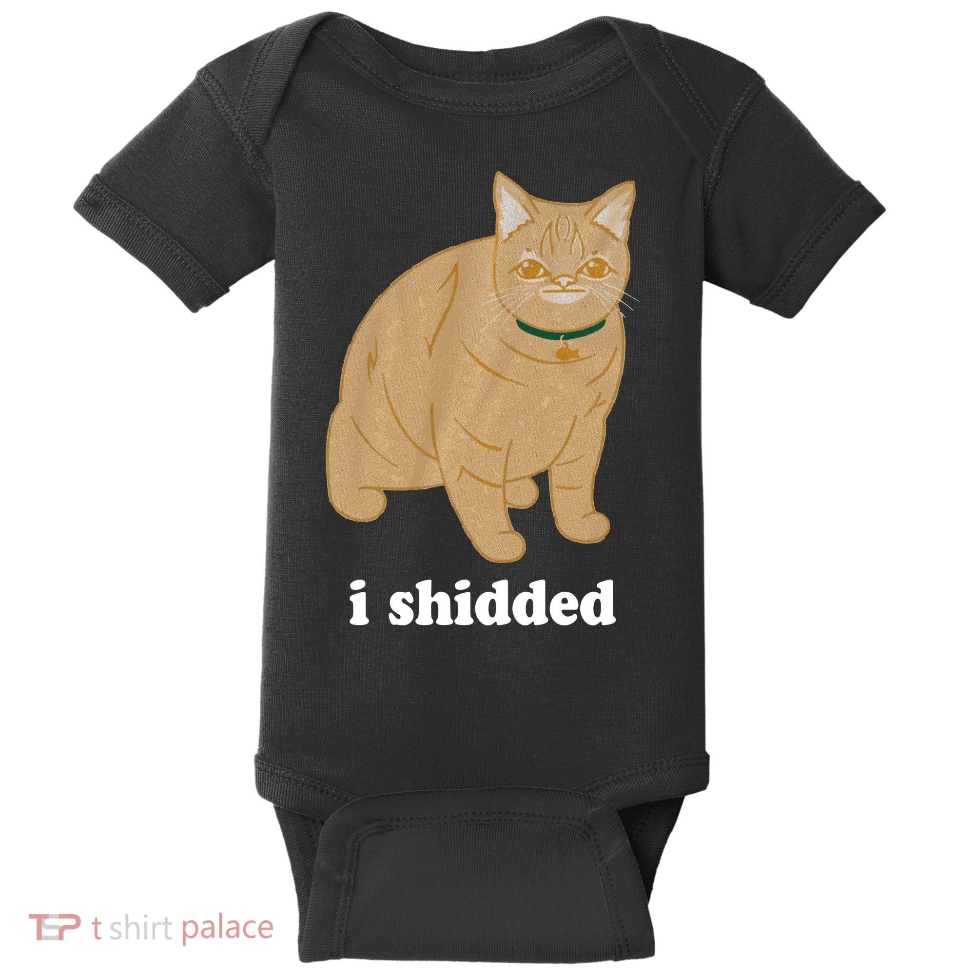 I Shidded Cat Funny Baby Bodysuit