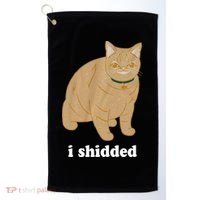 I Shidded Cat Funny Golf Towel thumb 0