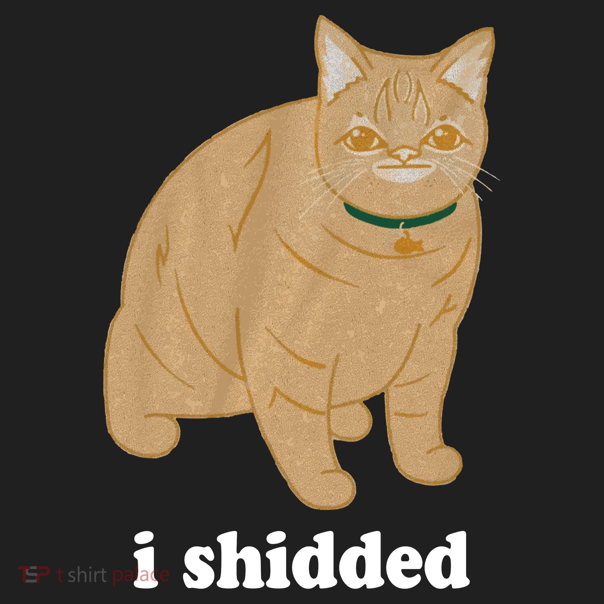 I Shidded Cat Funny Golf Towel