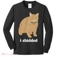 I Shidded Cat Funny Kids Long Sleeve Shirt thumb 0