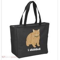 I Shidded Cat Funny Tote Bag thumb 2