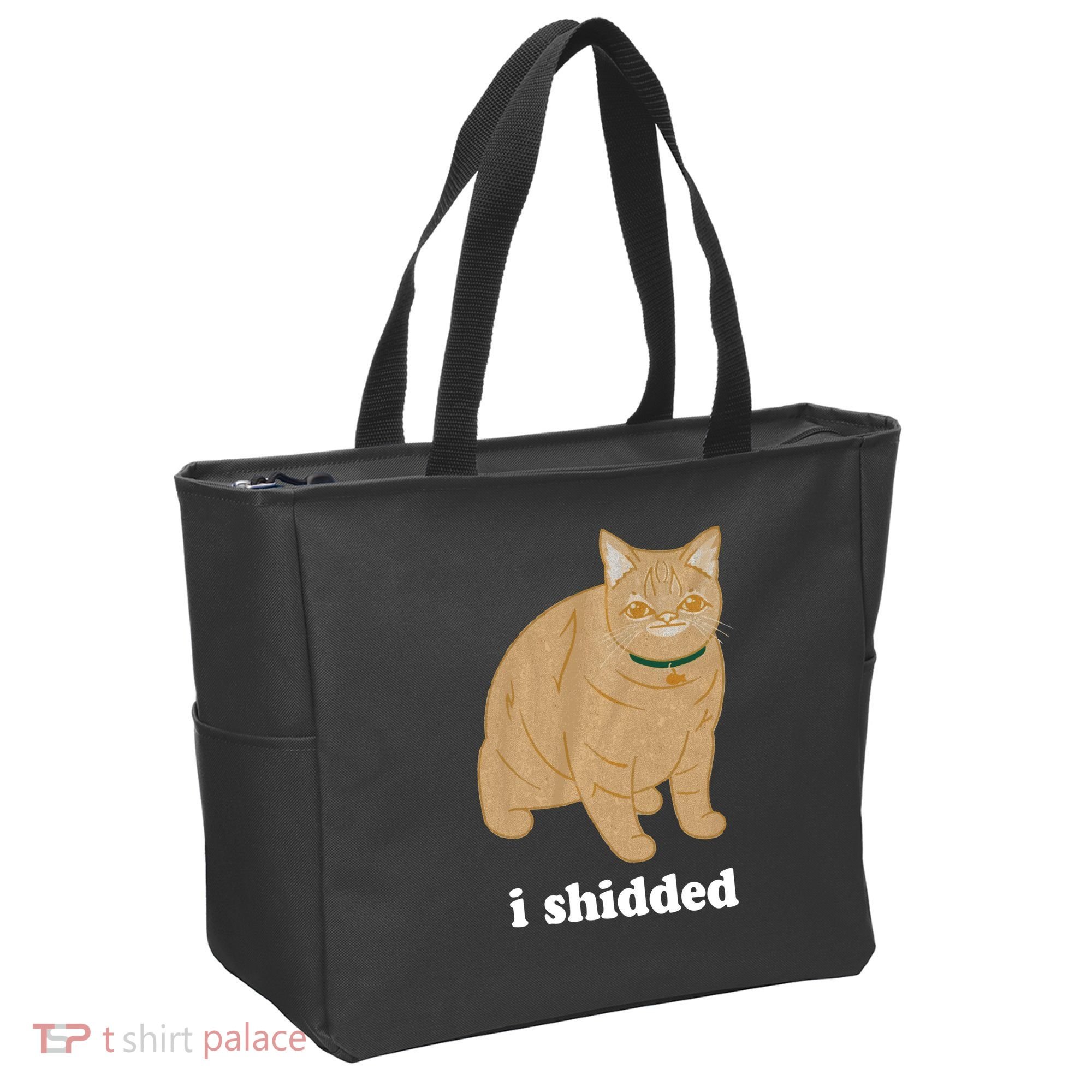 I Shidded Cat Funny Tote Bag