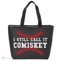 I Still Call It Comiskey Vintage Baseball Tote Bag thumb 0