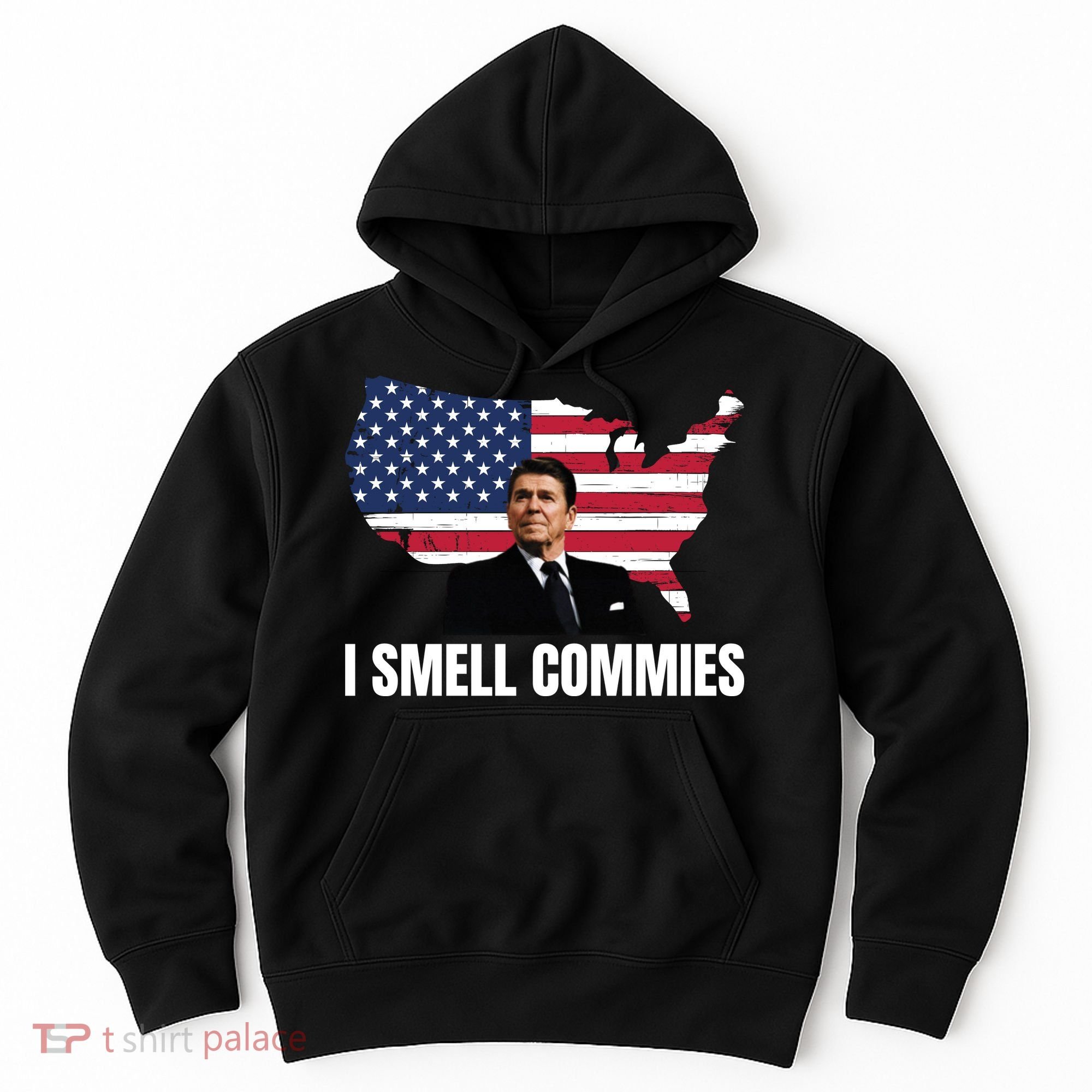 I Smell Commies, Ronald Reagan, Political Humor, President Reagan Hoodie
