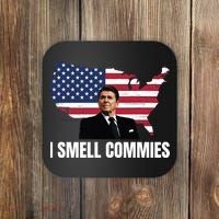 I Smell Commies, Ronald Reagan, Political Humor, President Reagan Coaster thumb 0