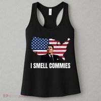 I Smell Commies, Ronald Reagan, Political Humor, President Reagan Women's Tank Top thumb 3