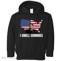I Smell Commies, Ronald Reagan, Political Humor, President Reagan Toddler Hoodie thumb 0