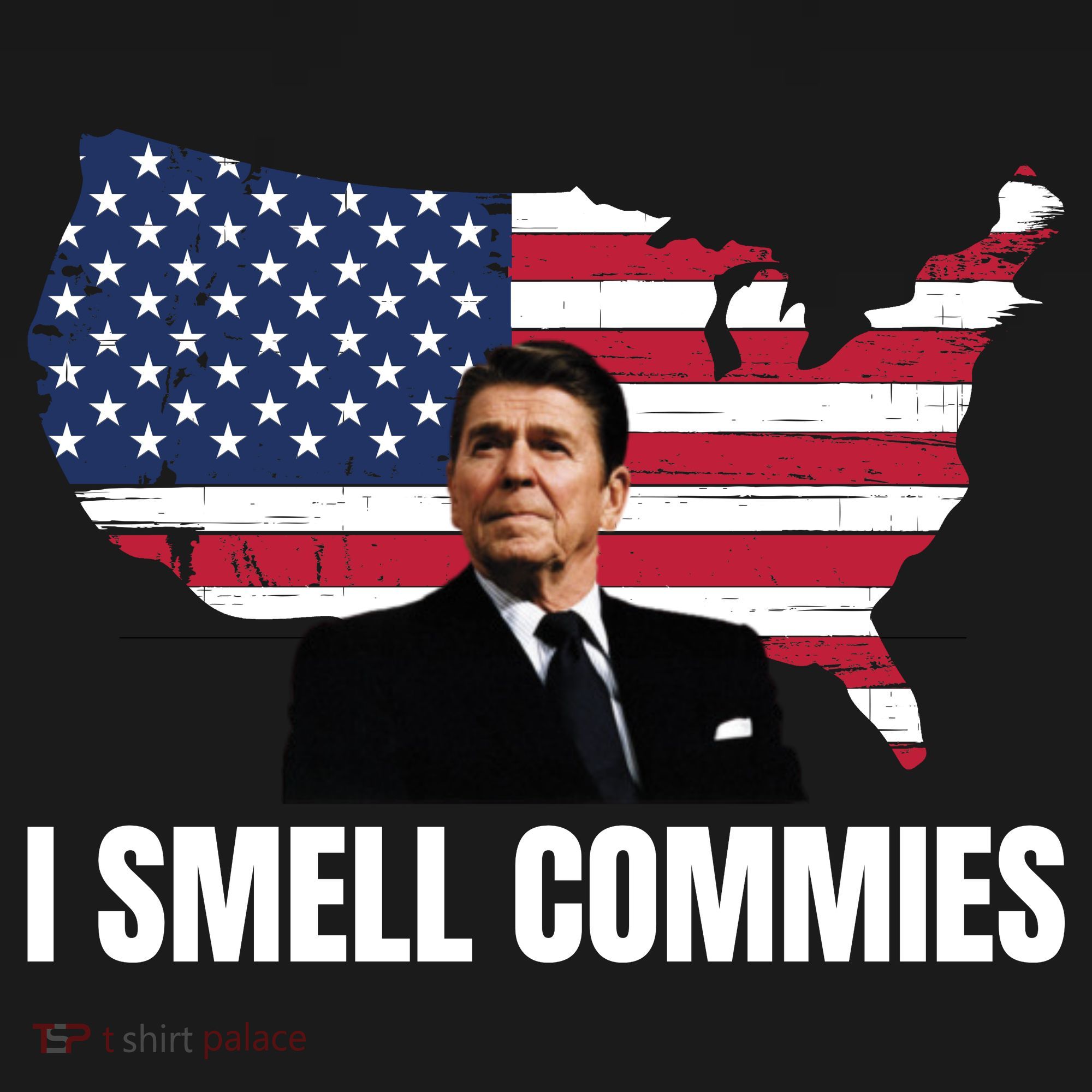 I Smell Commies, Ronald Reagan, Political Humor, President Reagan Toddler T-Shirt