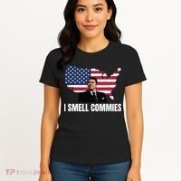 I Smell Commies, Ronald Reagan, Political Humor, President Reagan Women's T-Shirt thumb 4