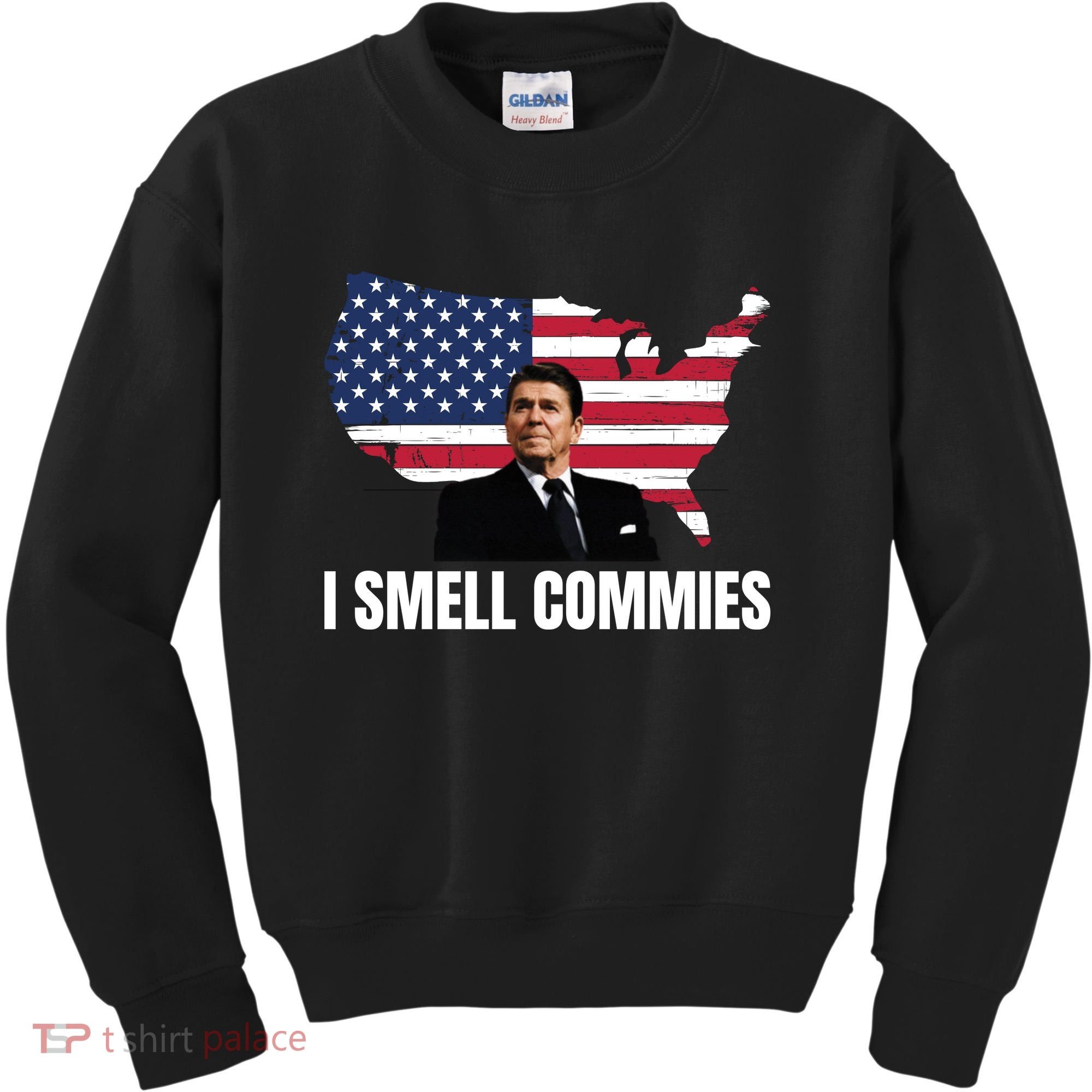 I Smell Commies, Ronald Reagan, Political Humor, President Reagan Kids Sweatshirt