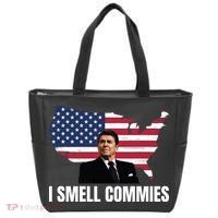 I Smell Commies, Ronald Reagan, Political Humor, President Reagan Tote Bag thumb 0